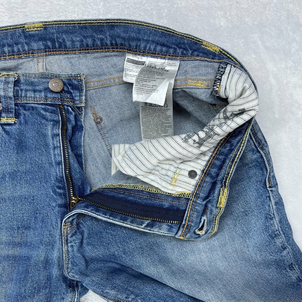 Levi's 511 Straight Jeans Men's Blue Denim Pockets Classic Zip Fly - 34X30.5 - Picture 8 of 13